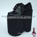 Unique 15.0cm heel black PU Lolita shoes
